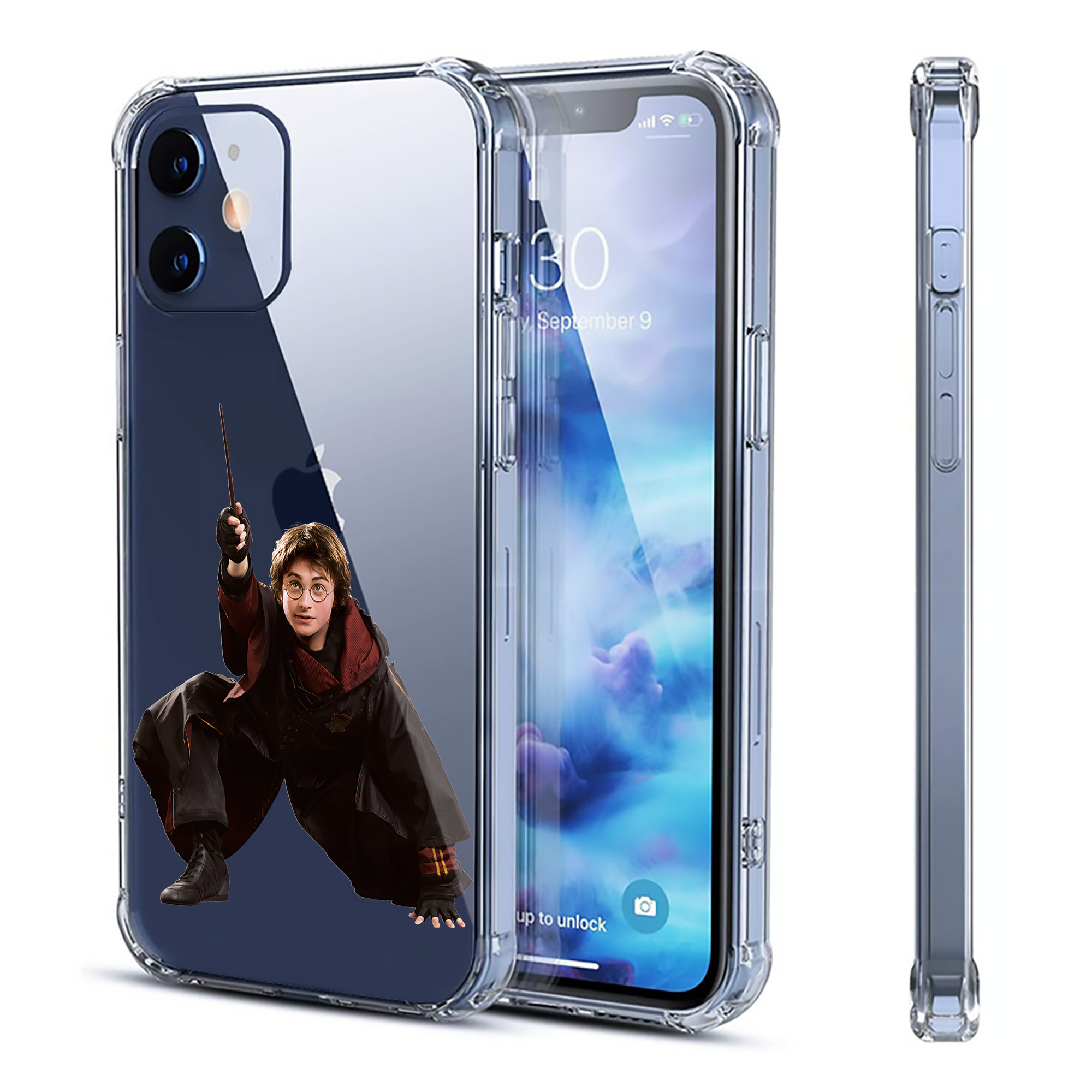 （画像用） Harry Potter ハリー・ポッターシリーズ 【iPhone 12シリーズ対応】透明スマホケース（クリアソフトケース）